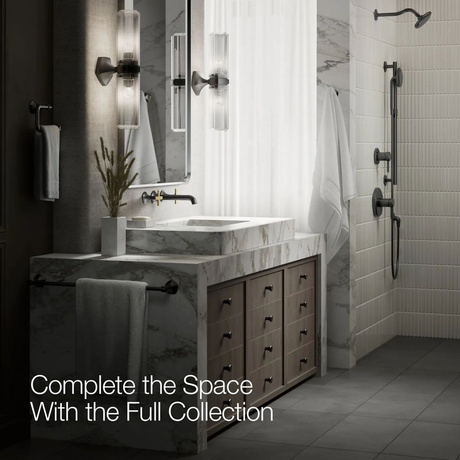 Wall-mount bathroom sink faucet Cross handle trim, 1.2 gpm^Kohler Online