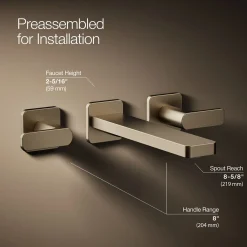 Wall-mount bathroom sink faucet trim, 1.2 gpm^Kohler Clearance