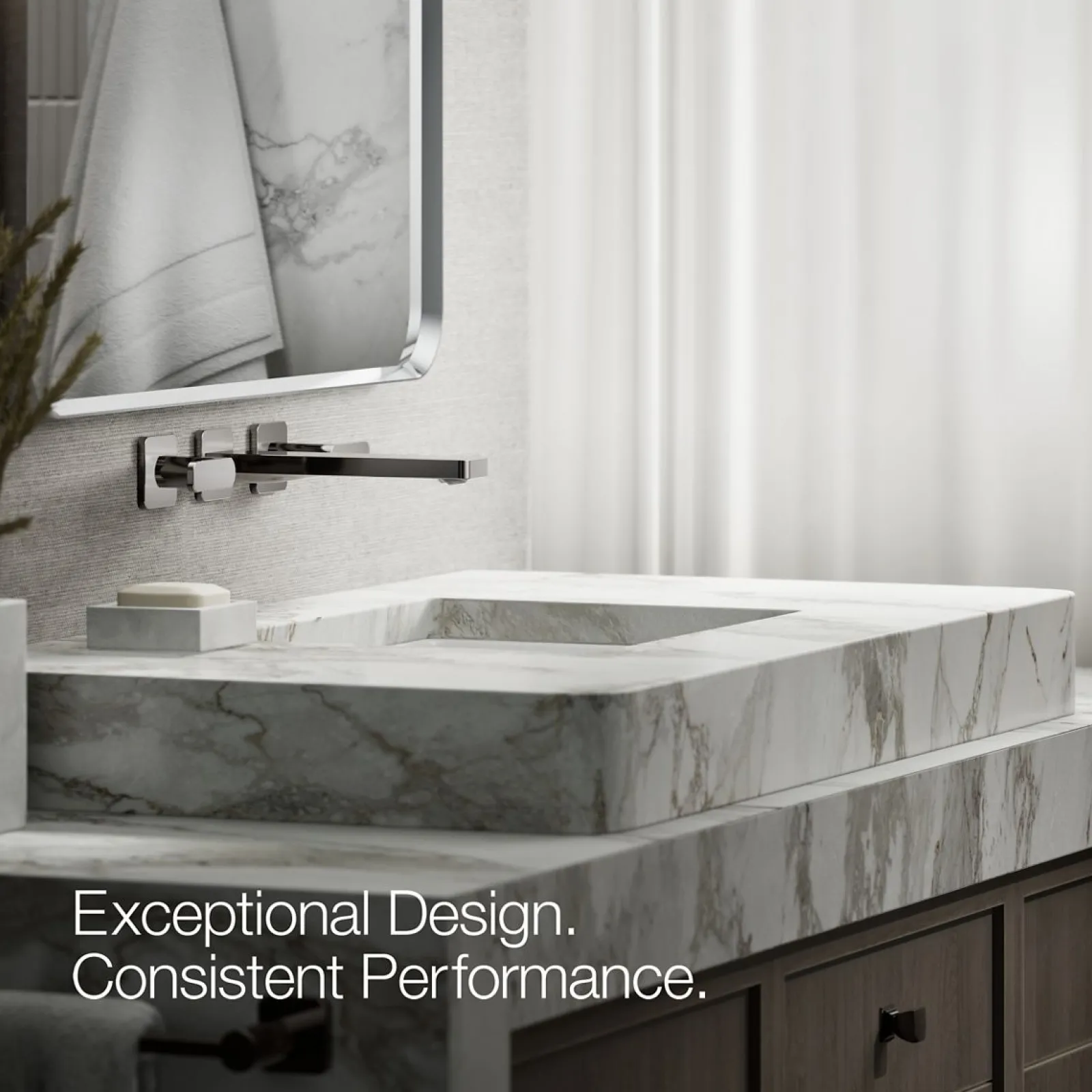 Wall-mount bathroom sink faucet trim, 1.2 gpm^Kohler Clearance