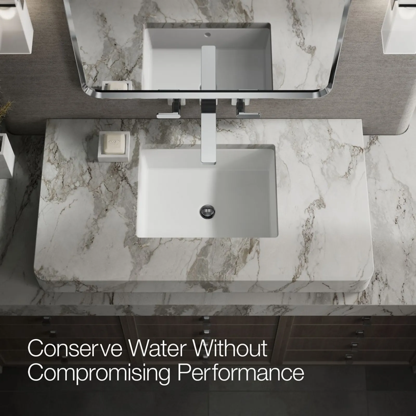 Wall-mount bathroom sink faucet trim, 1.2 gpm^Kohler Clearance