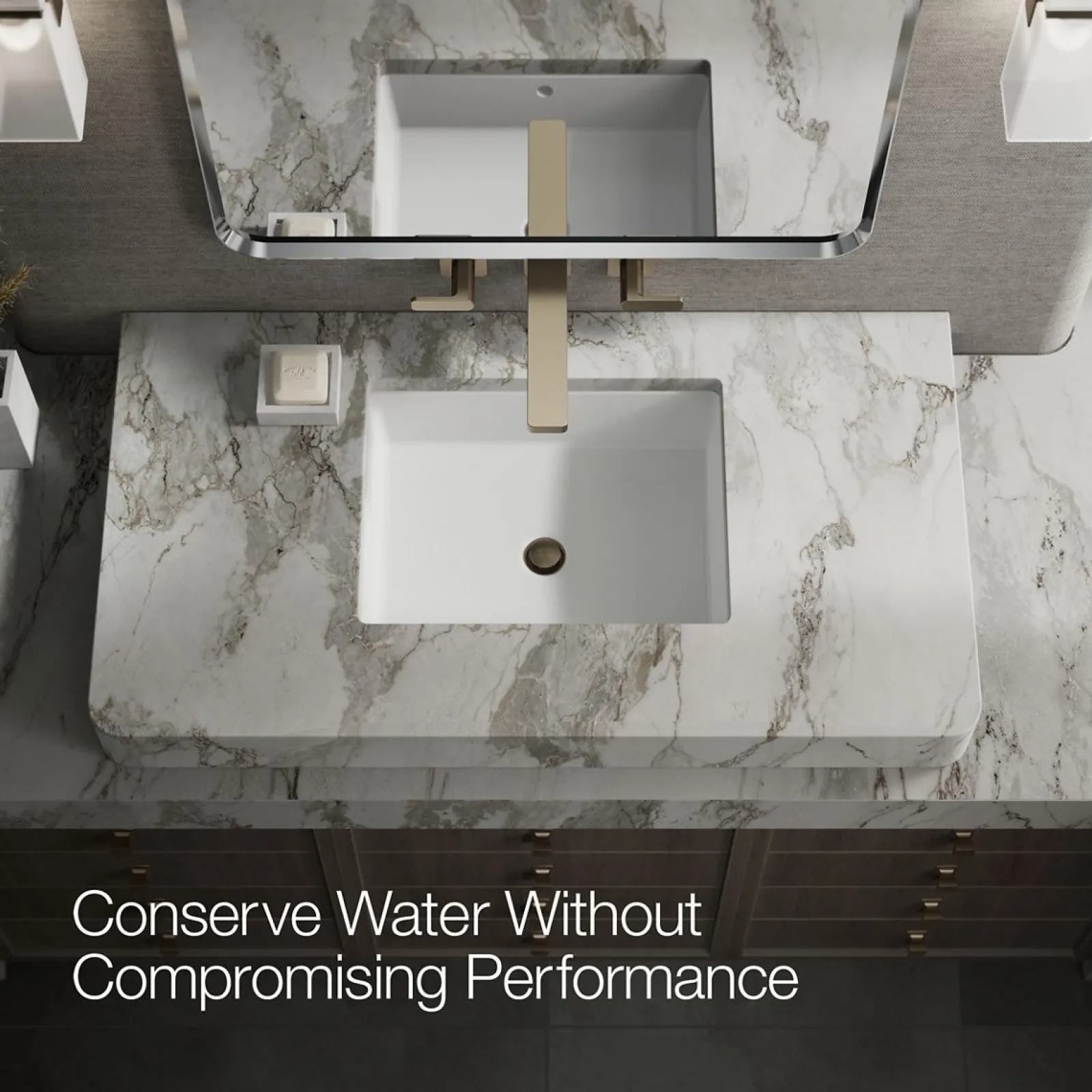 Wall-mount bathroom sink faucet trim, 1.2 gpm^Kohler Clearance