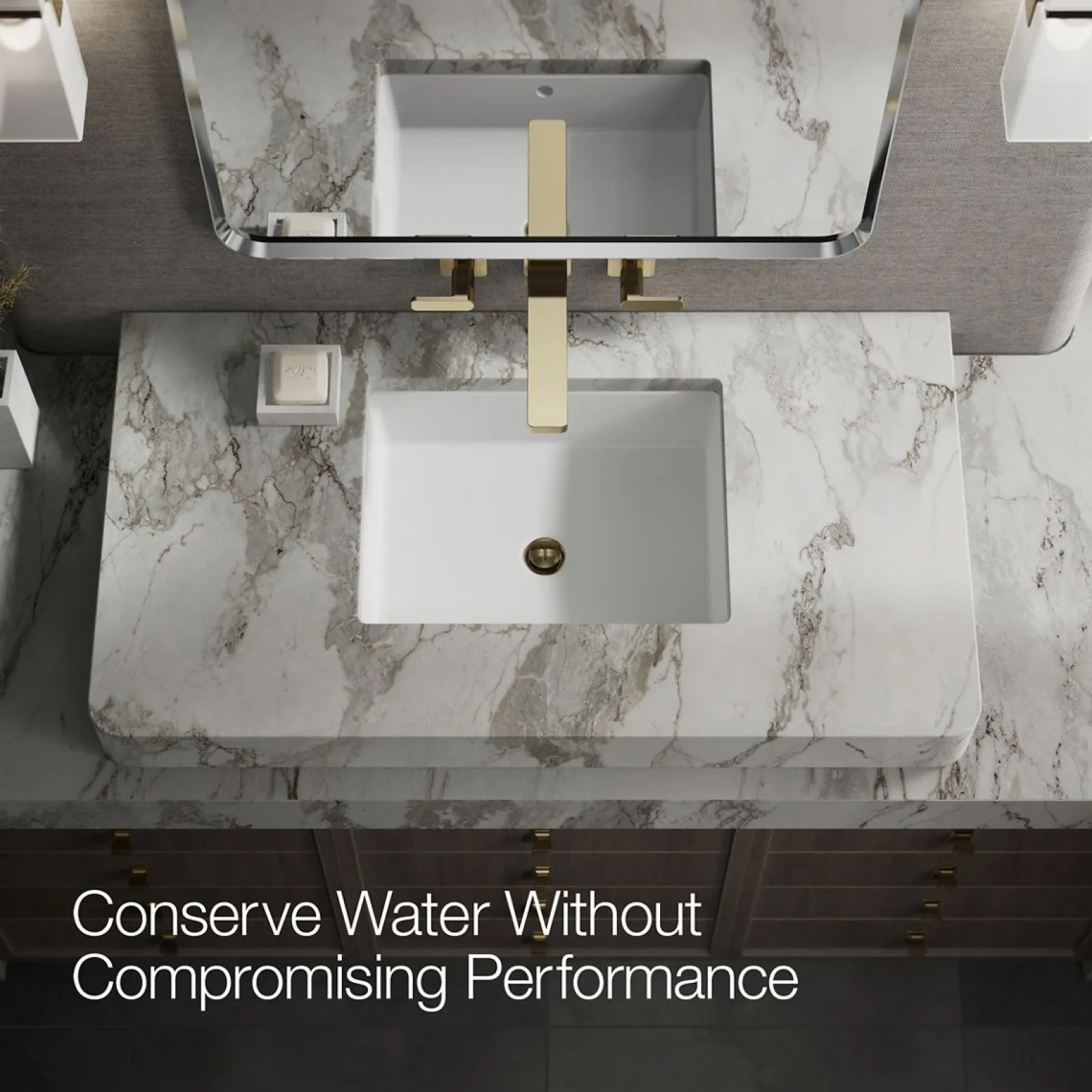 Wall-mount bathroom sink faucet trim, 1.2 gpm^Kohler Clearance