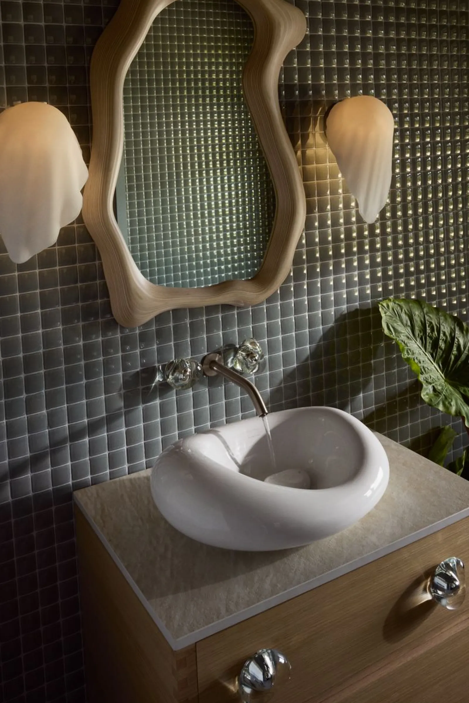 Wall-mount bathroom sink faucet handle trim^Kohler Online