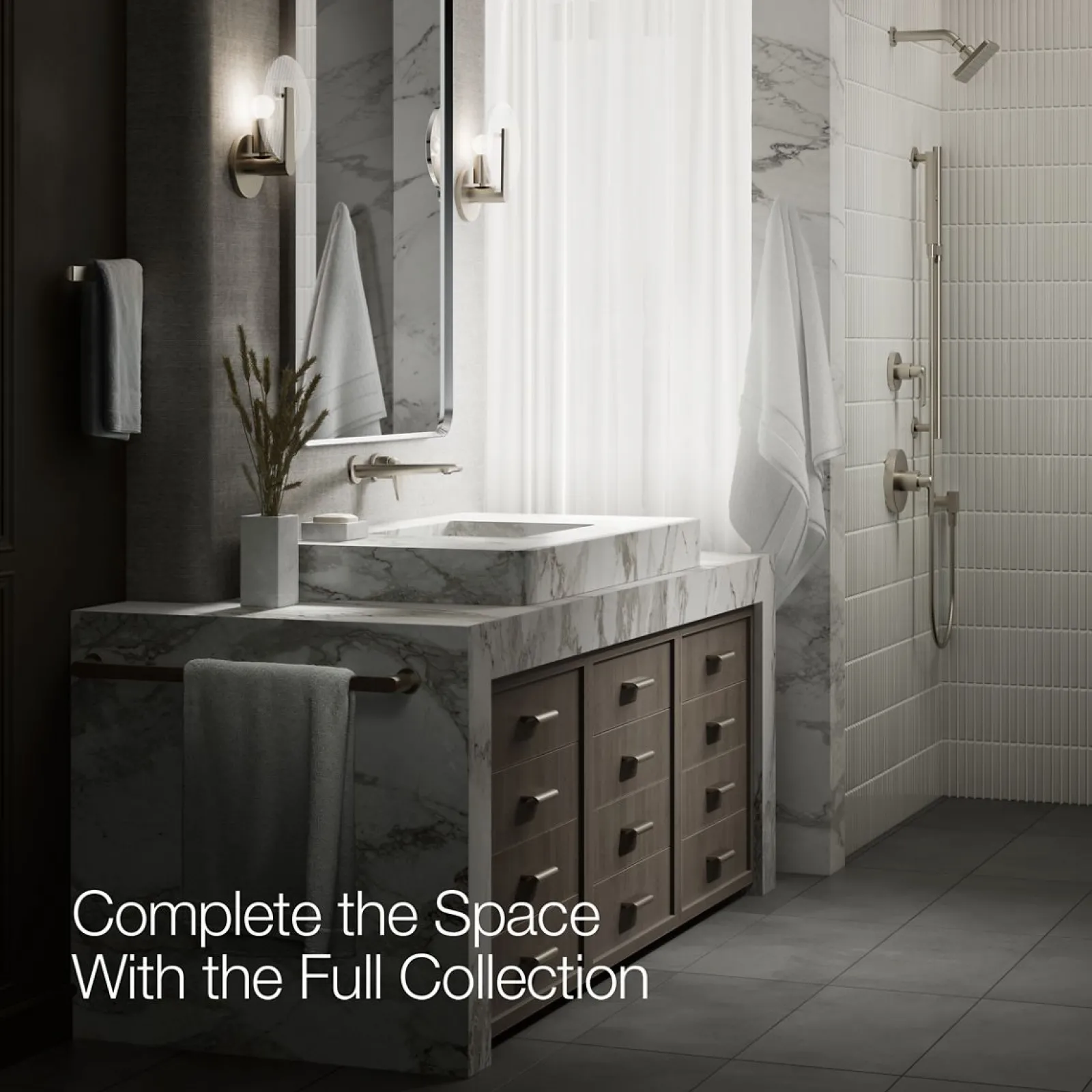 Wall-mount bathroom sink faucet, 1.2 gpm^Kohler New