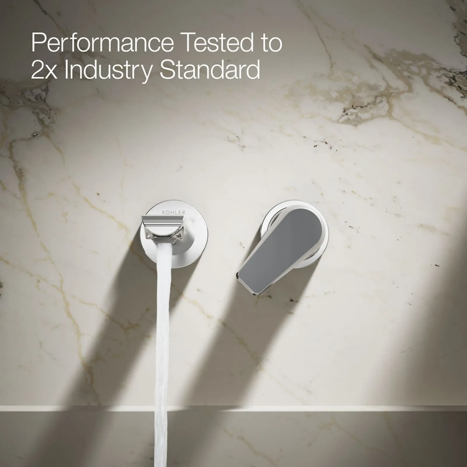 Wall-mount bathroom sink faucet, 1.2 gpm^Kohler New