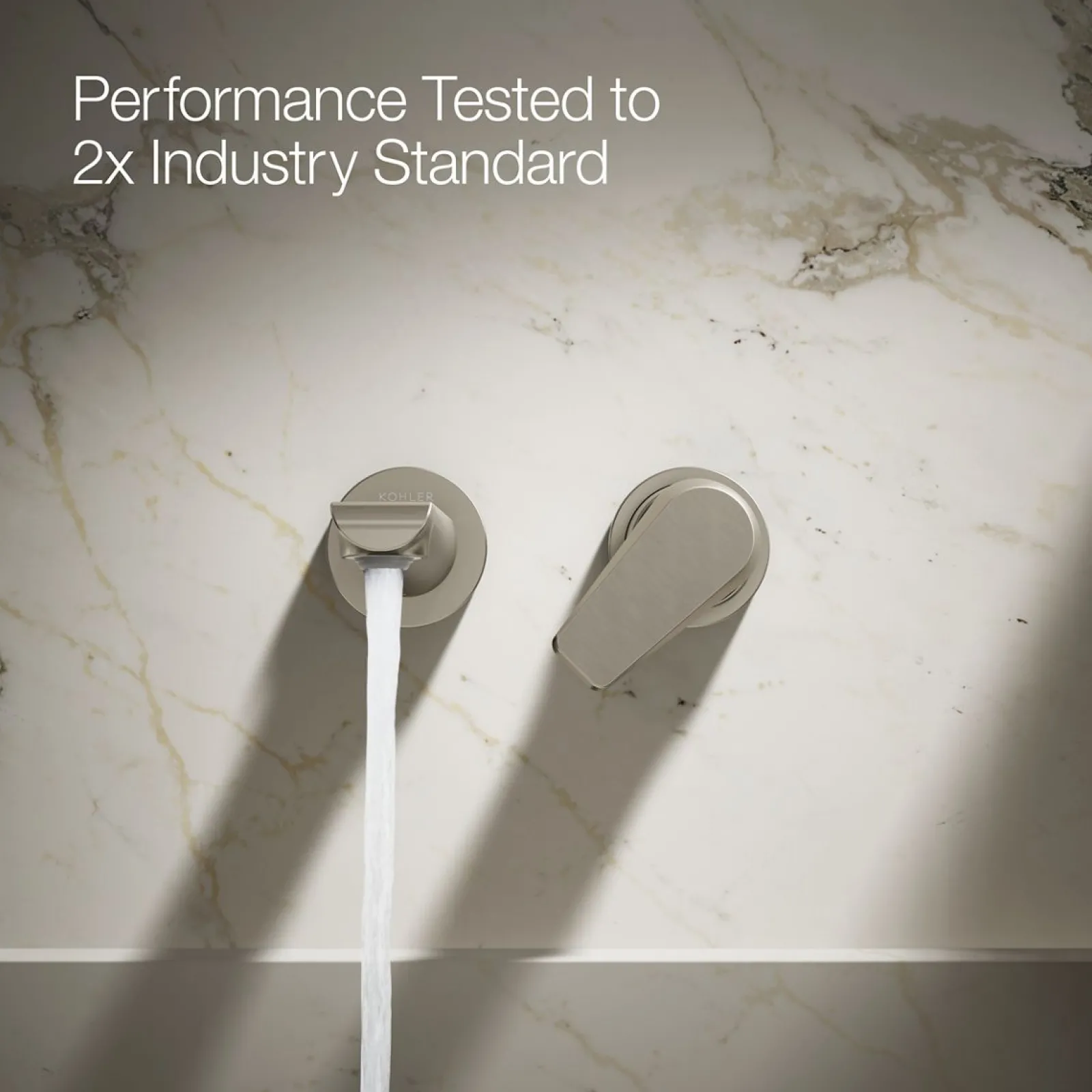 Wall-mount bathroom sink faucet, 1.2 gpm^Kohler New