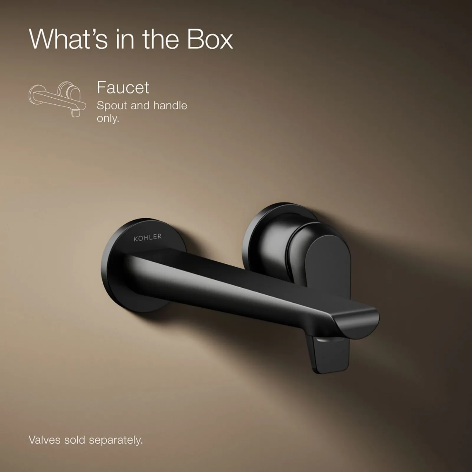 Wall-mount bathroom sink faucet, 1.2 gpm^Kohler New