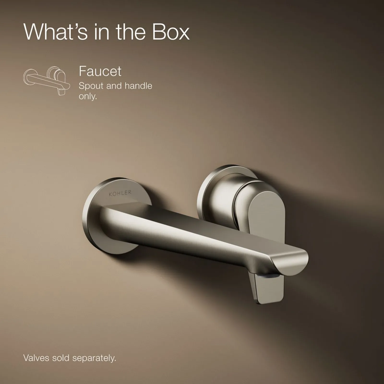 Wall-mount bathroom sink faucet, 1.2 gpm^Kohler New