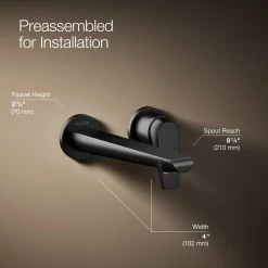 Wall-mount bathroom sink faucet, 1.2 gpm^Kohler New