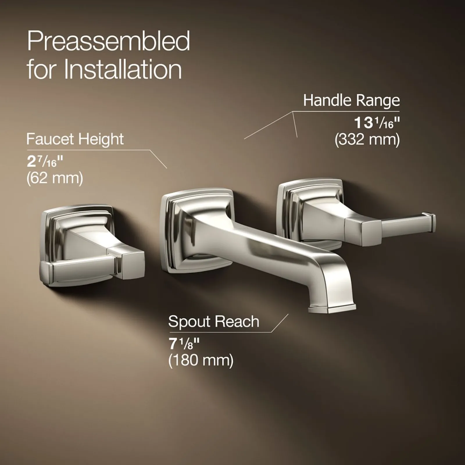 Wall-mount bathroom sink faucet trim, 1.2 gpm^Kohler Sale