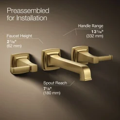Wall-mount bathroom sink faucet trim, 1.2 gpm^Kohler Sale