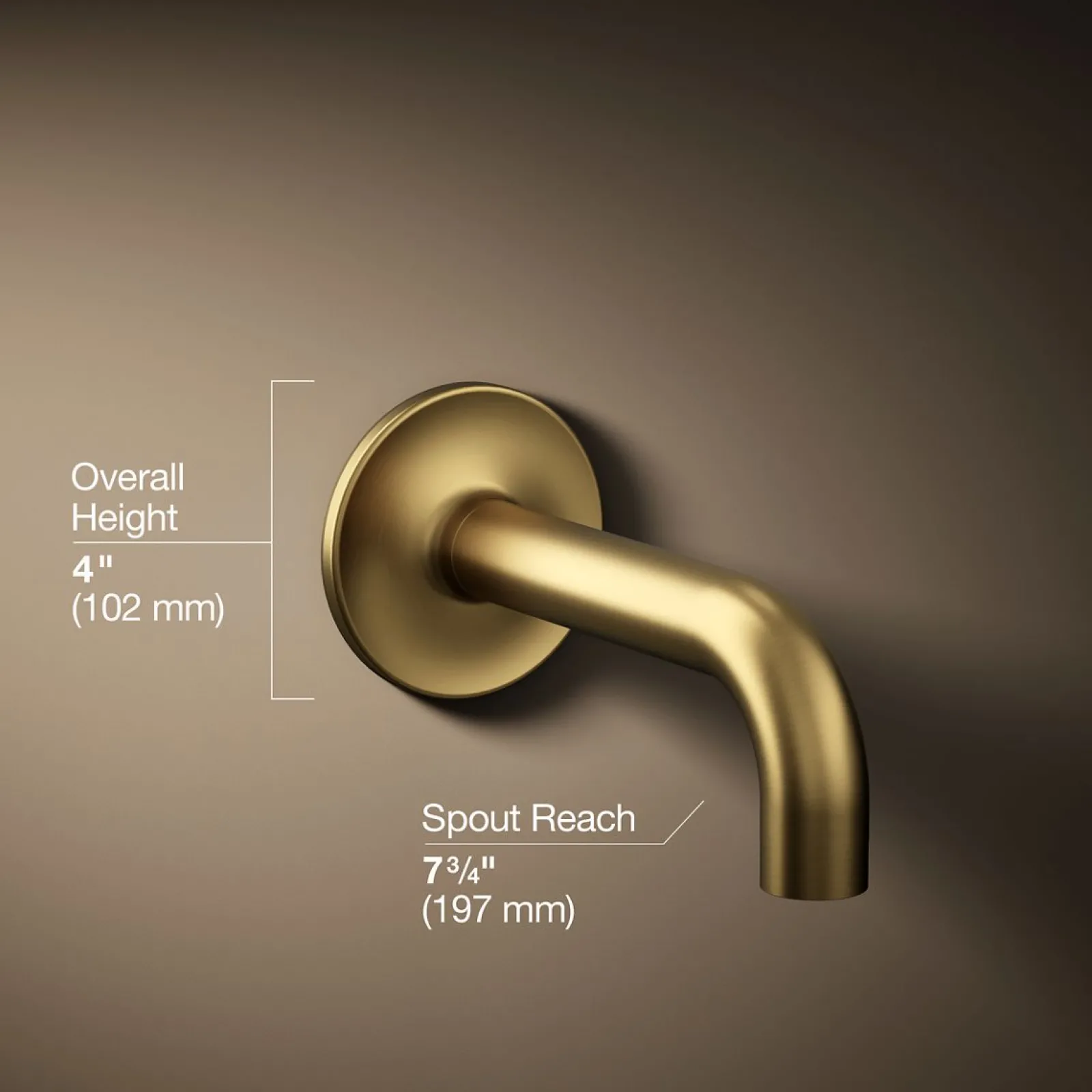 Wall-mount bath spout^Kohler