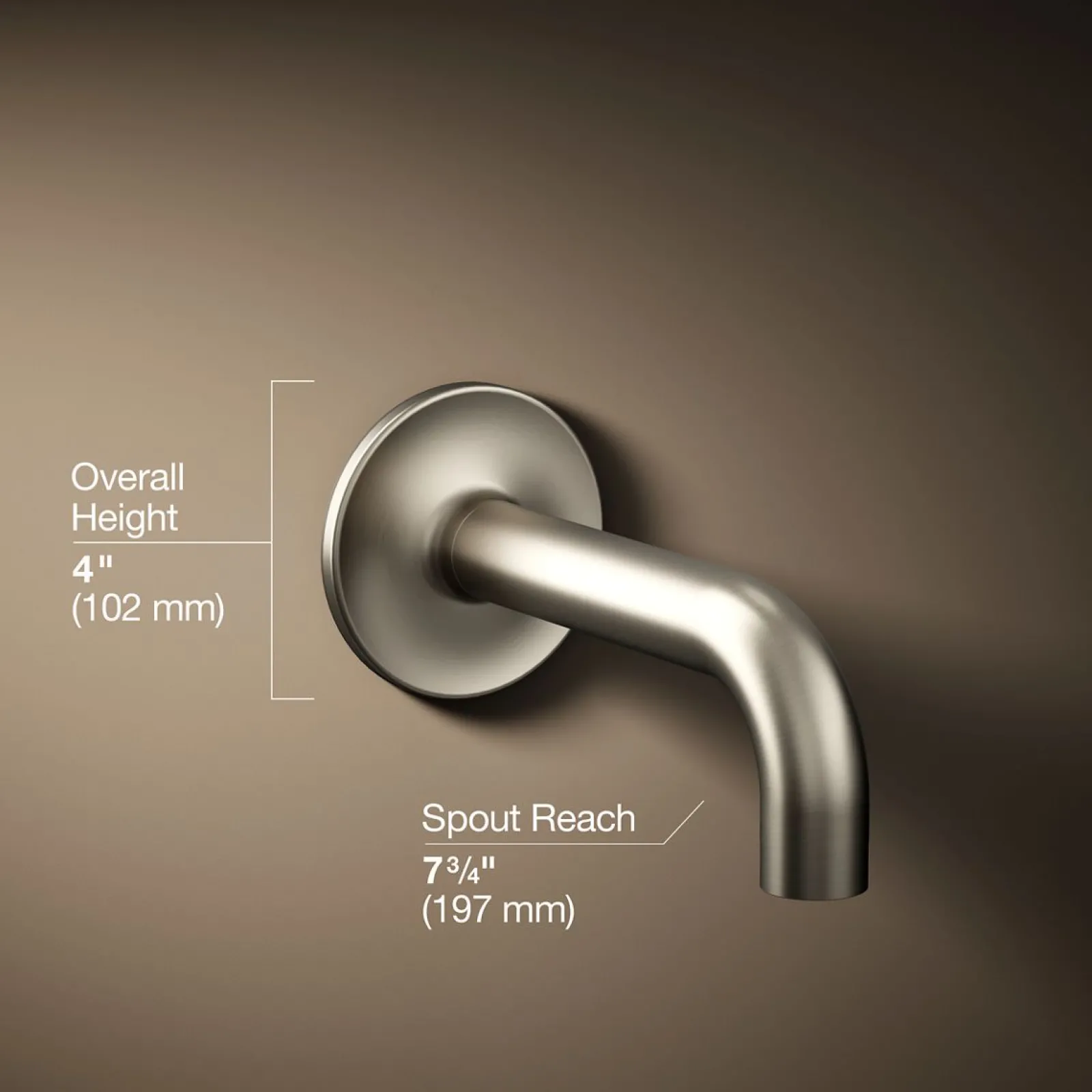 Wall-mount bath spout^Kohler