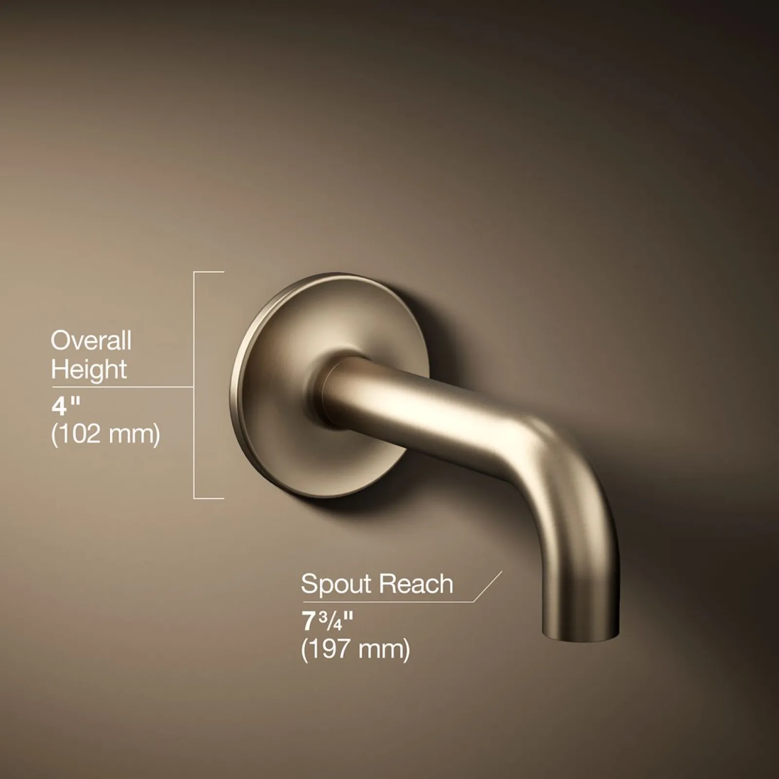 Wall-mount bath spout^Kohler
