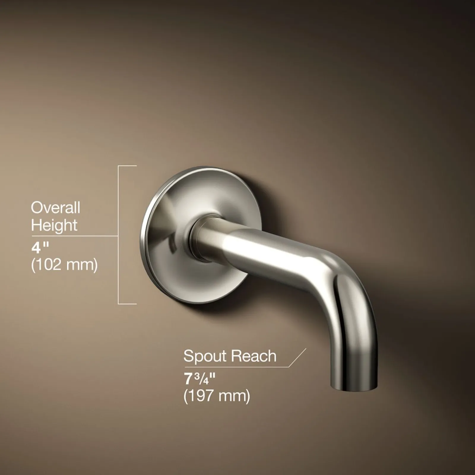 Wall-mount bath spout^Kohler
