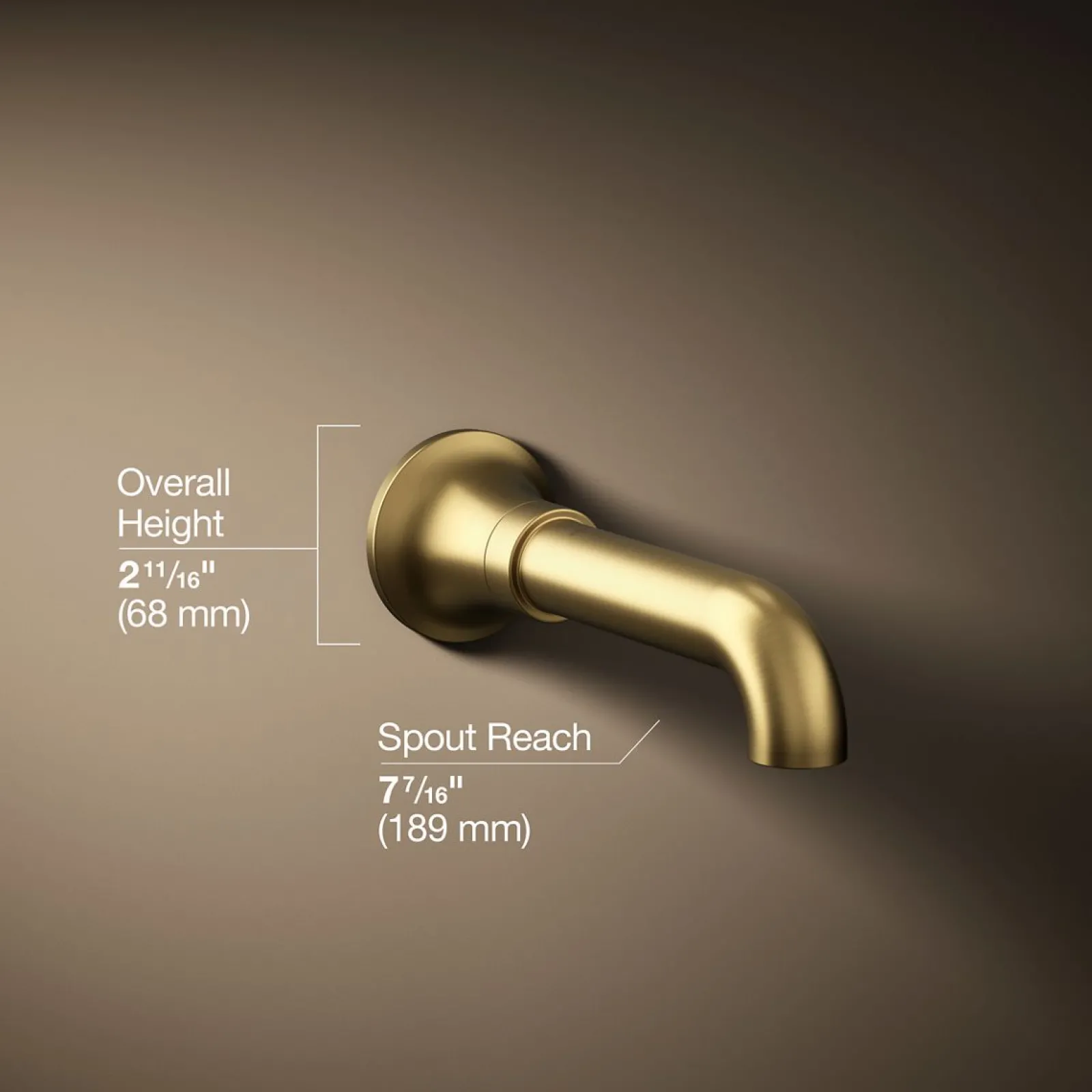 Wall-mount bath spout^Kohler Hot