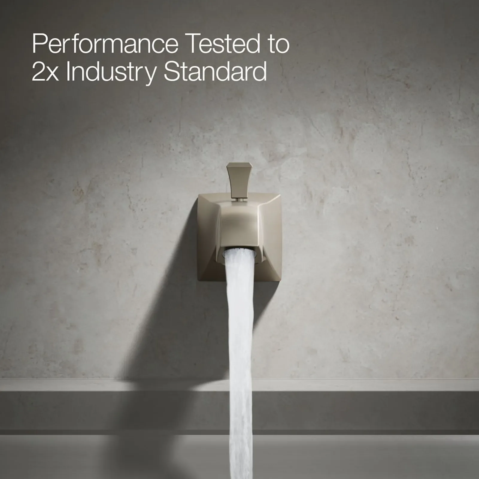 Wall-mount bath spout with Deco design and diverter^Kohler Clearance