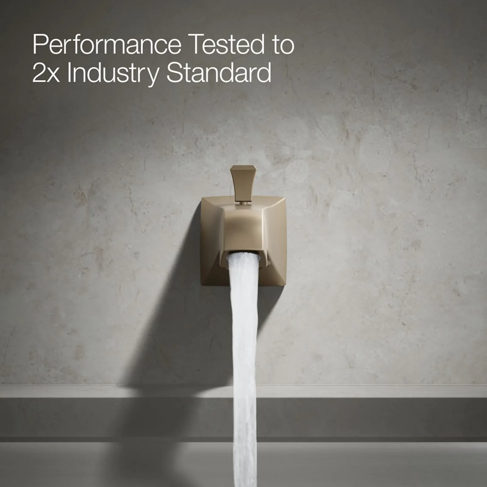 Wall-mount bath spout with Deco design and diverter^Kohler Clearance