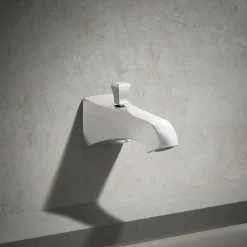 Wall-mount bath spout with Deco design and diverter^Kohler Clearance