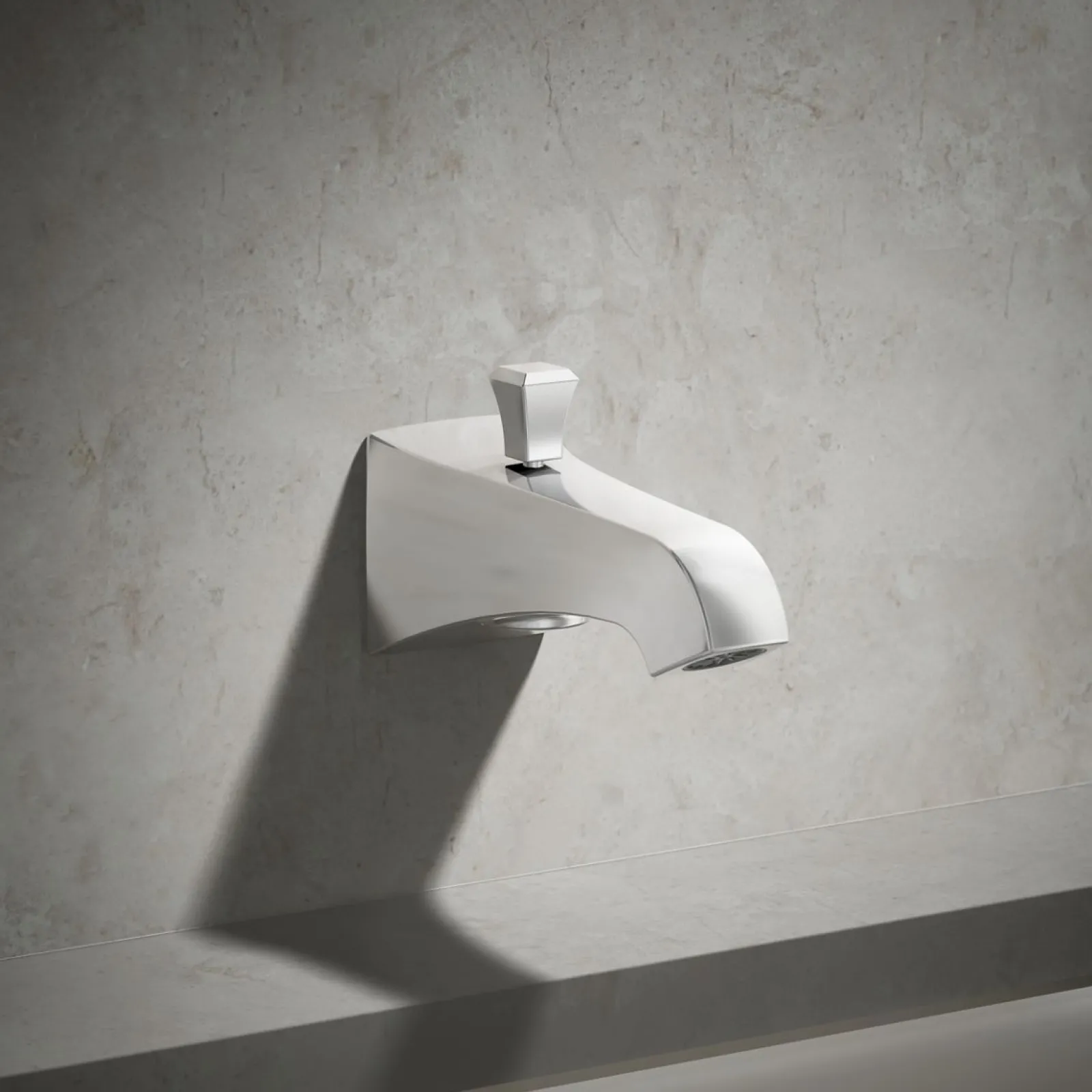 Wall-mount bath spout with Deco design and diverter^Kohler Clearance