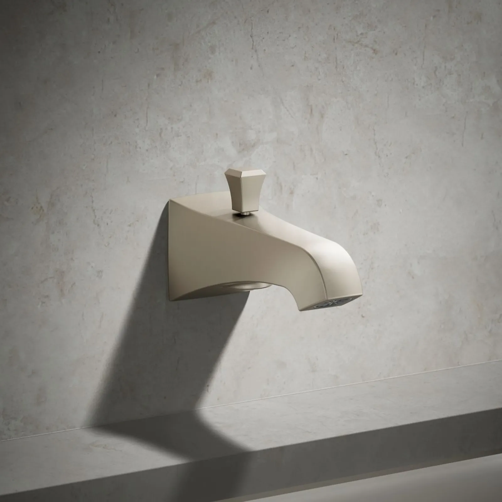 Wall-mount bath spout with Deco design and diverter^Kohler Clearance