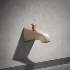 Wall-mount bath spout with Deco design and diverter^Kohler Clearance
