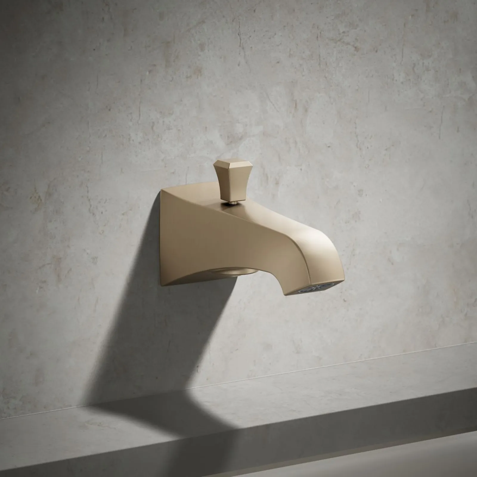 Wall-mount bath spout with Deco design and diverter^Kohler Clearance