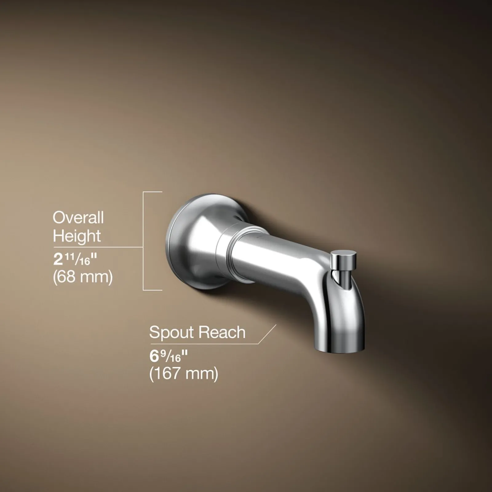 Wall-mount bath spout with diverter^Kohler Sale