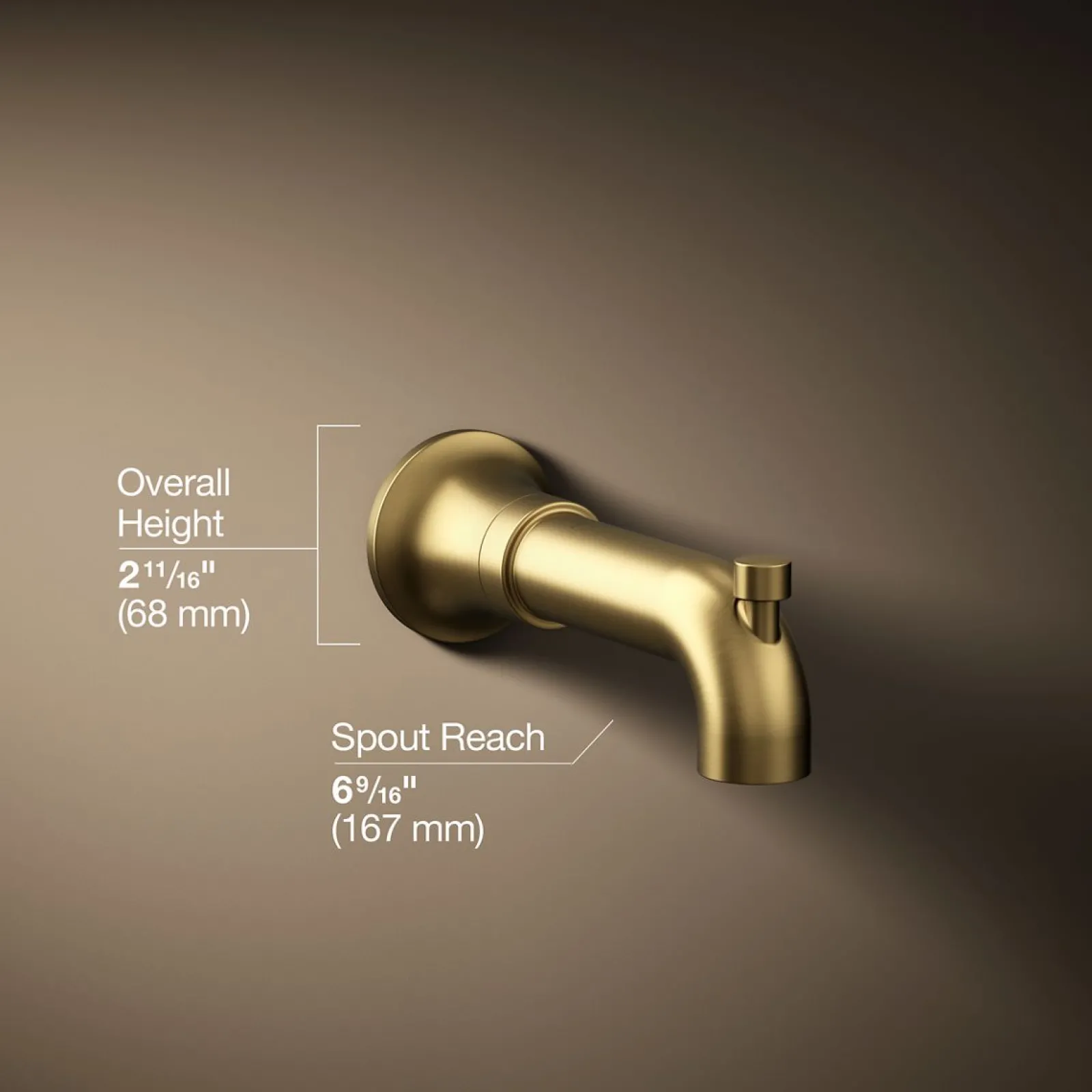 Wall-mount bath spout with diverter^Kohler Sale