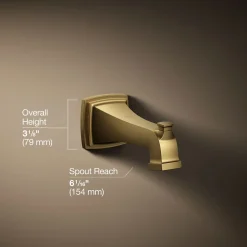Wall-mount bath spout with diverter^Kohler Best