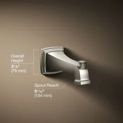 Wall-mount bath spout with diverter^Kohler Best