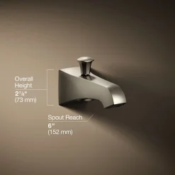 Wall-mount bath spout with diverter^Kohler Outlet