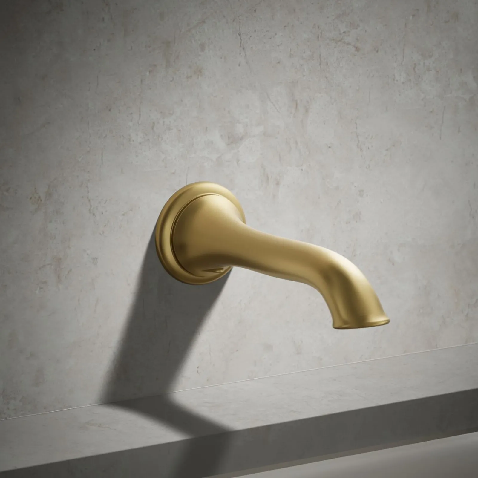 Wall-mount bath spout with flare design^Kohler Online