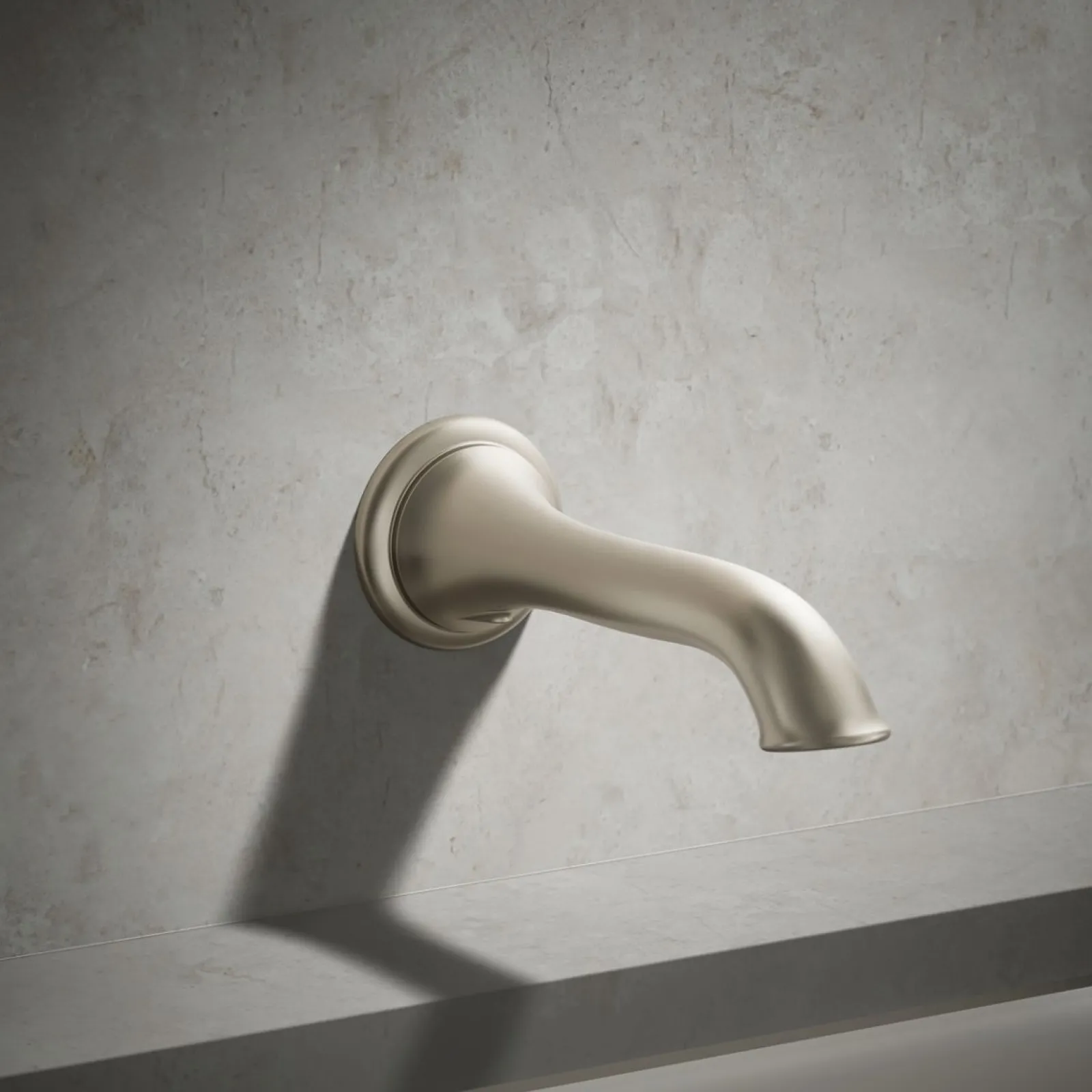 Wall-mount bath spout with flare design^Kohler Online
