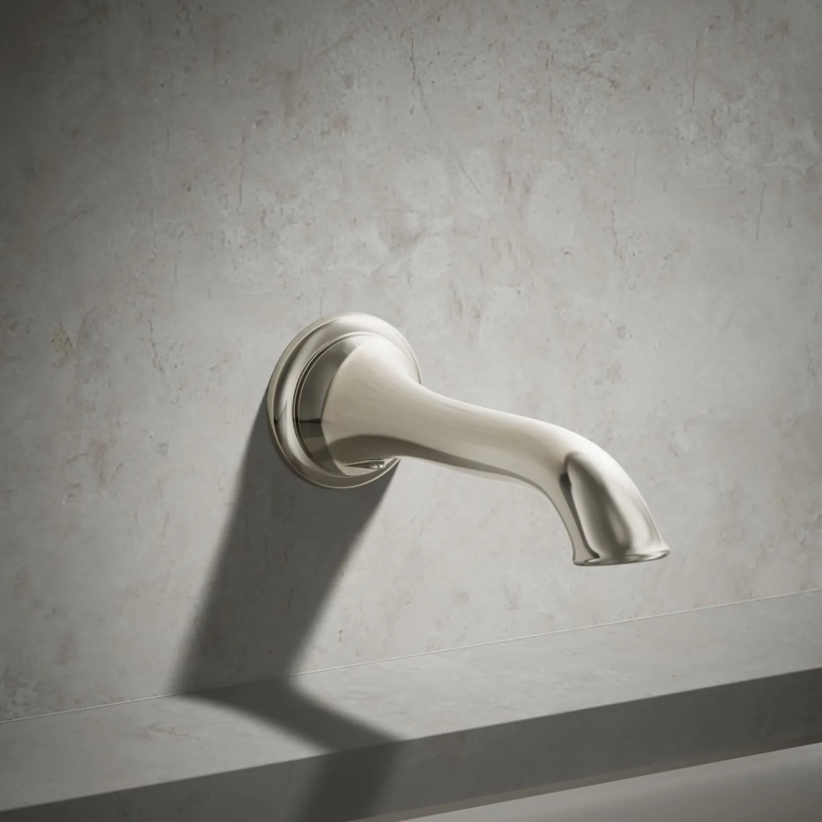 Wall-mount bath spout with flare design^Kohler Online