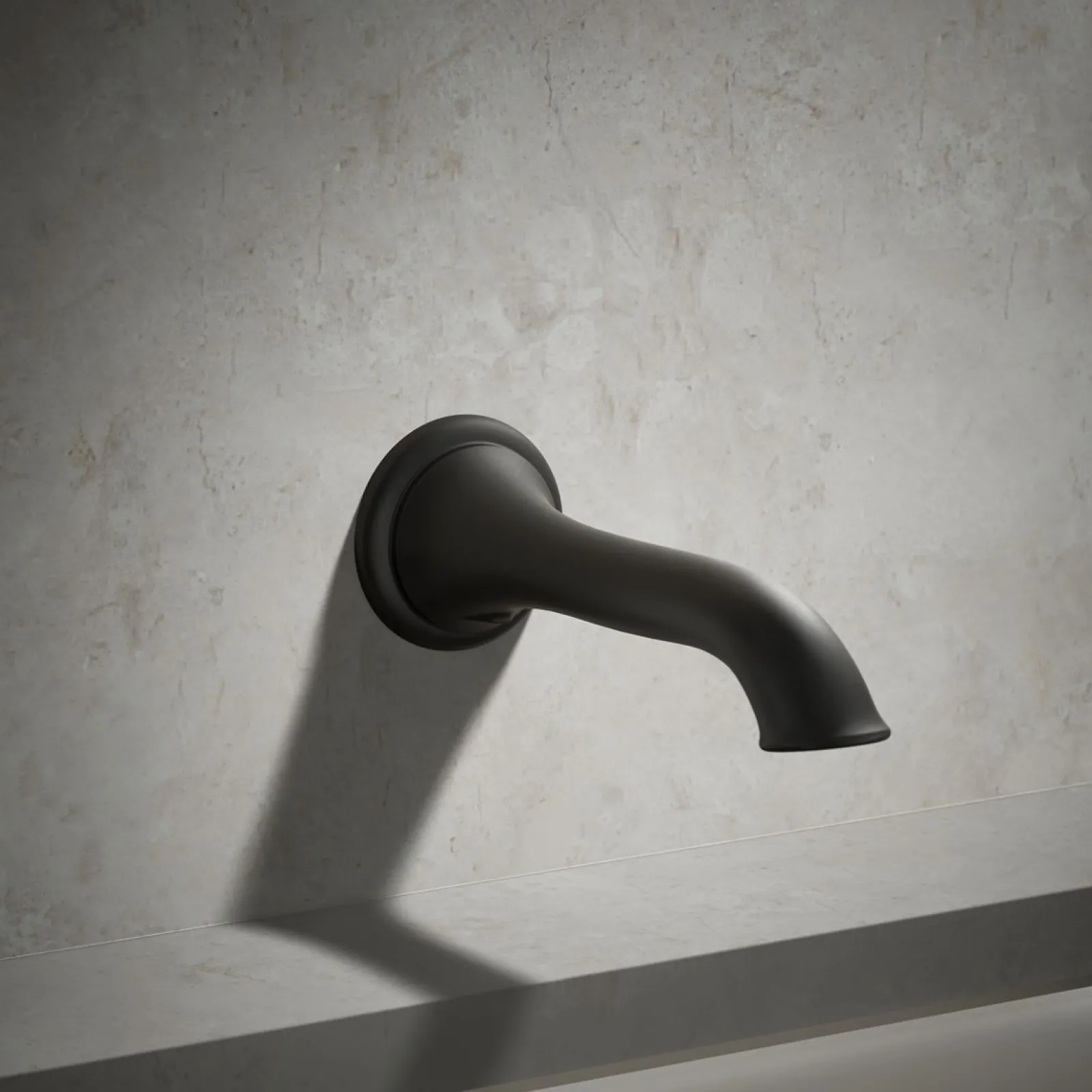 Wall-mount bath spout with flare design^Kohler Online