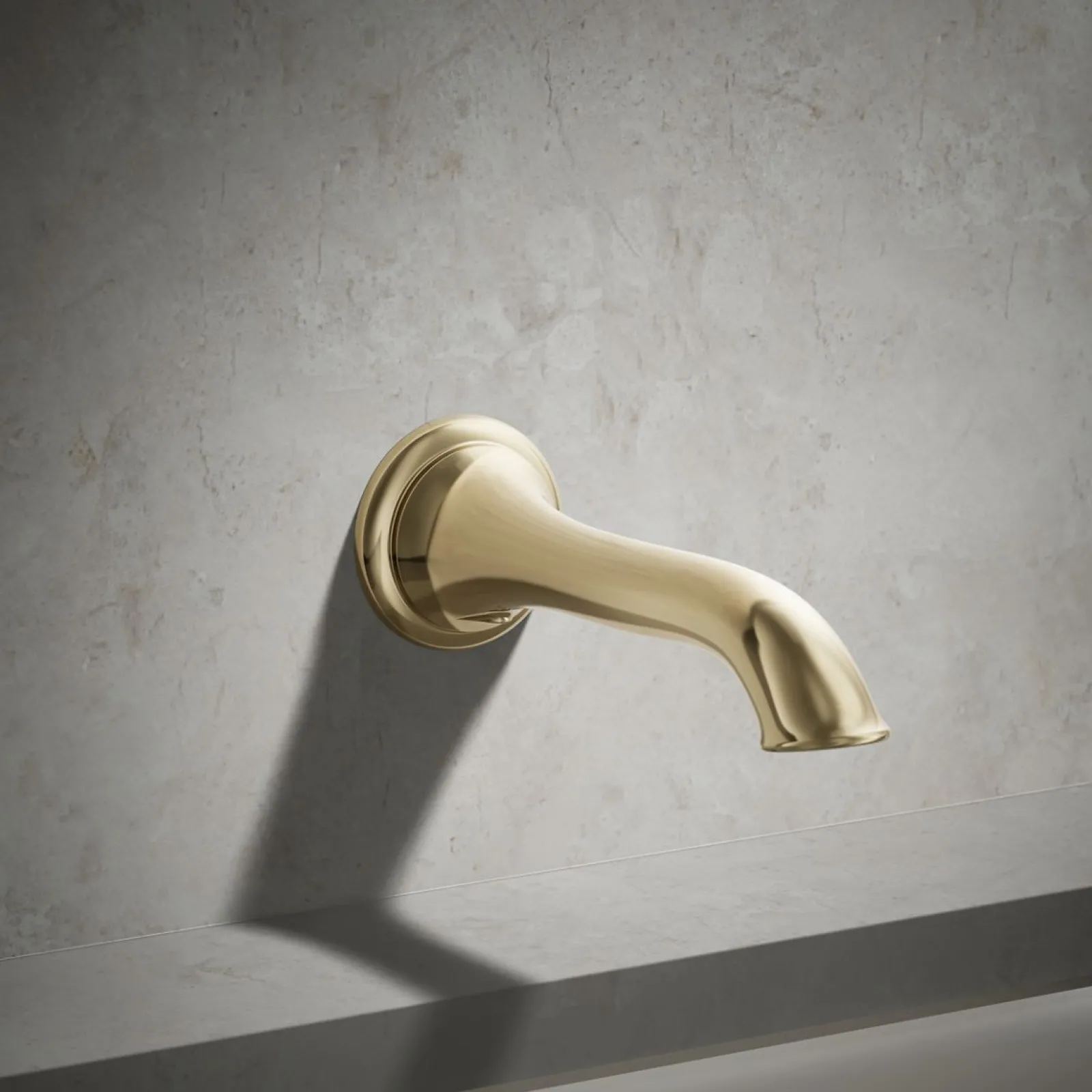 Wall-mount bath spout with flare design^Kohler Online