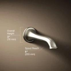 Wall-mount bath spout with flare design^Kohler Online