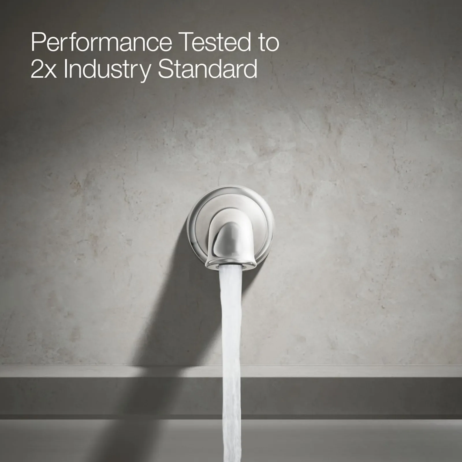 Wall-mount bath spout with flare design^Kohler Online