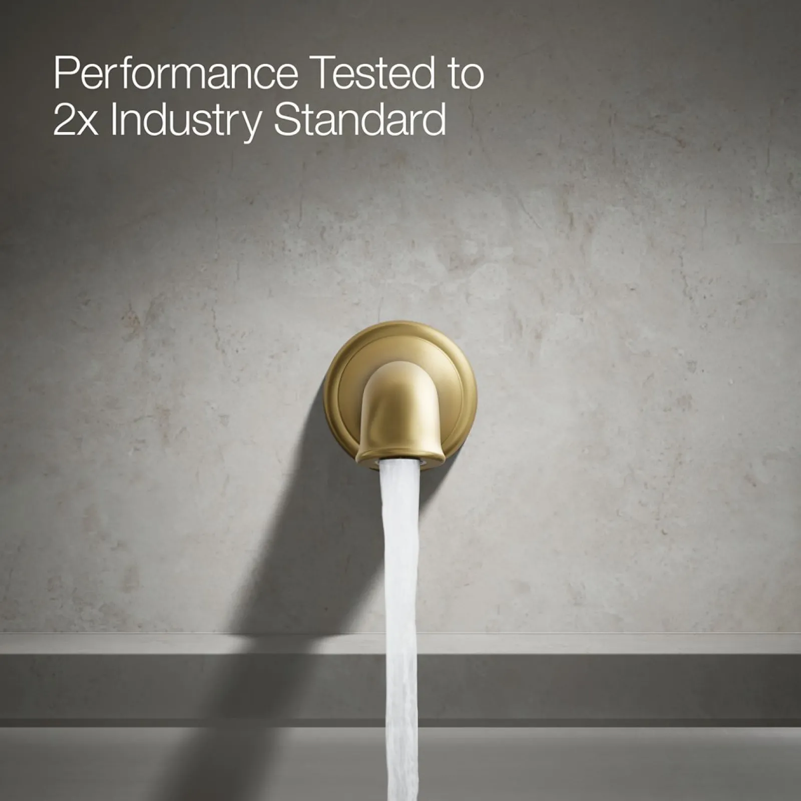 Wall-mount bath spout with flare design^Kohler Online