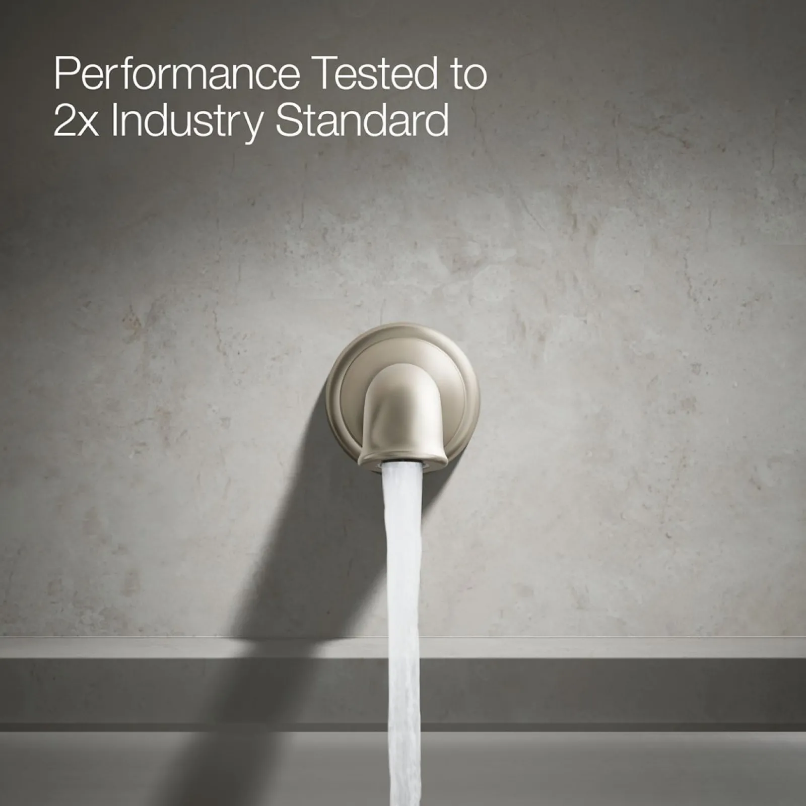 Wall-mount bath spout with flare design^Kohler Online