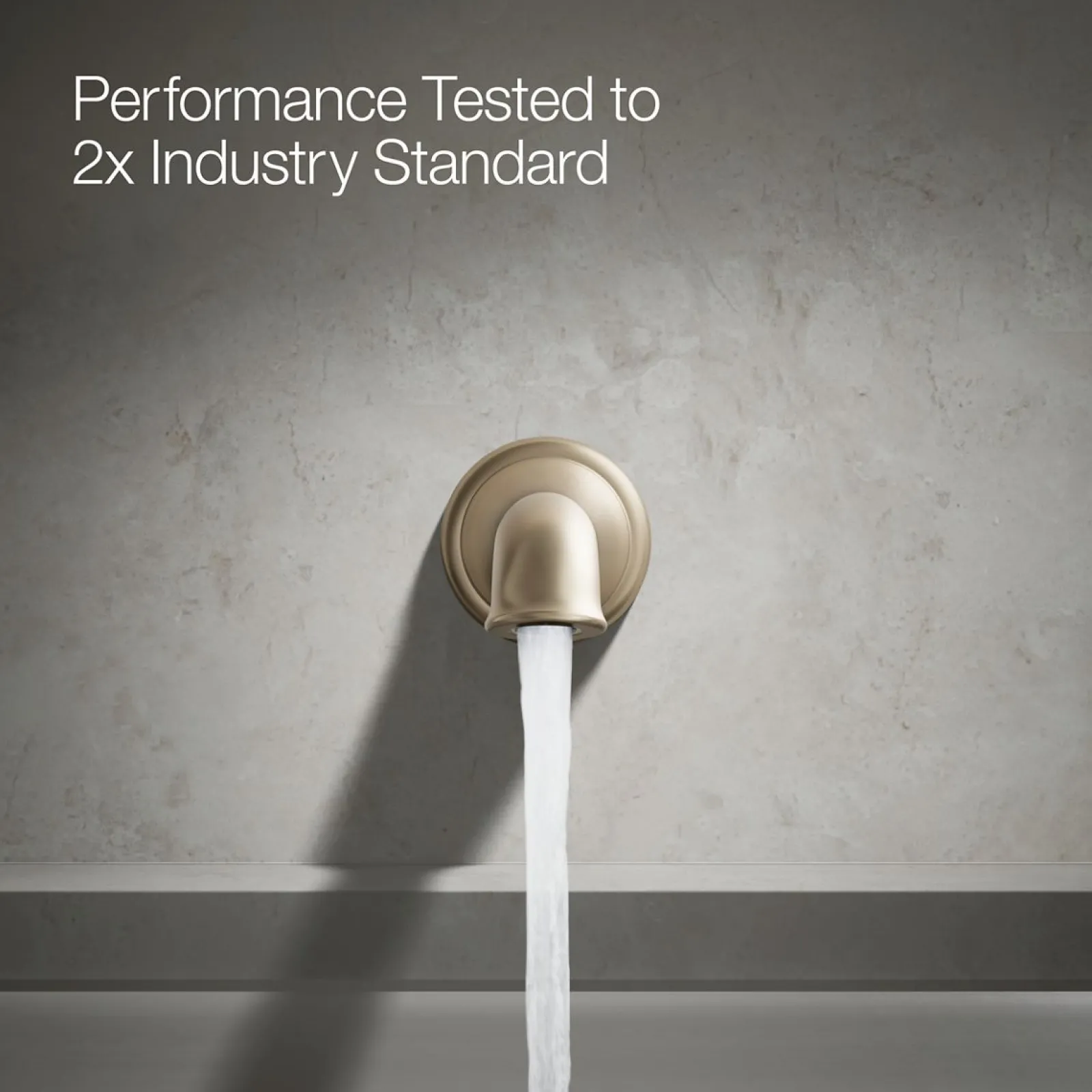 Wall-mount bath spout with flare design^Kohler Online