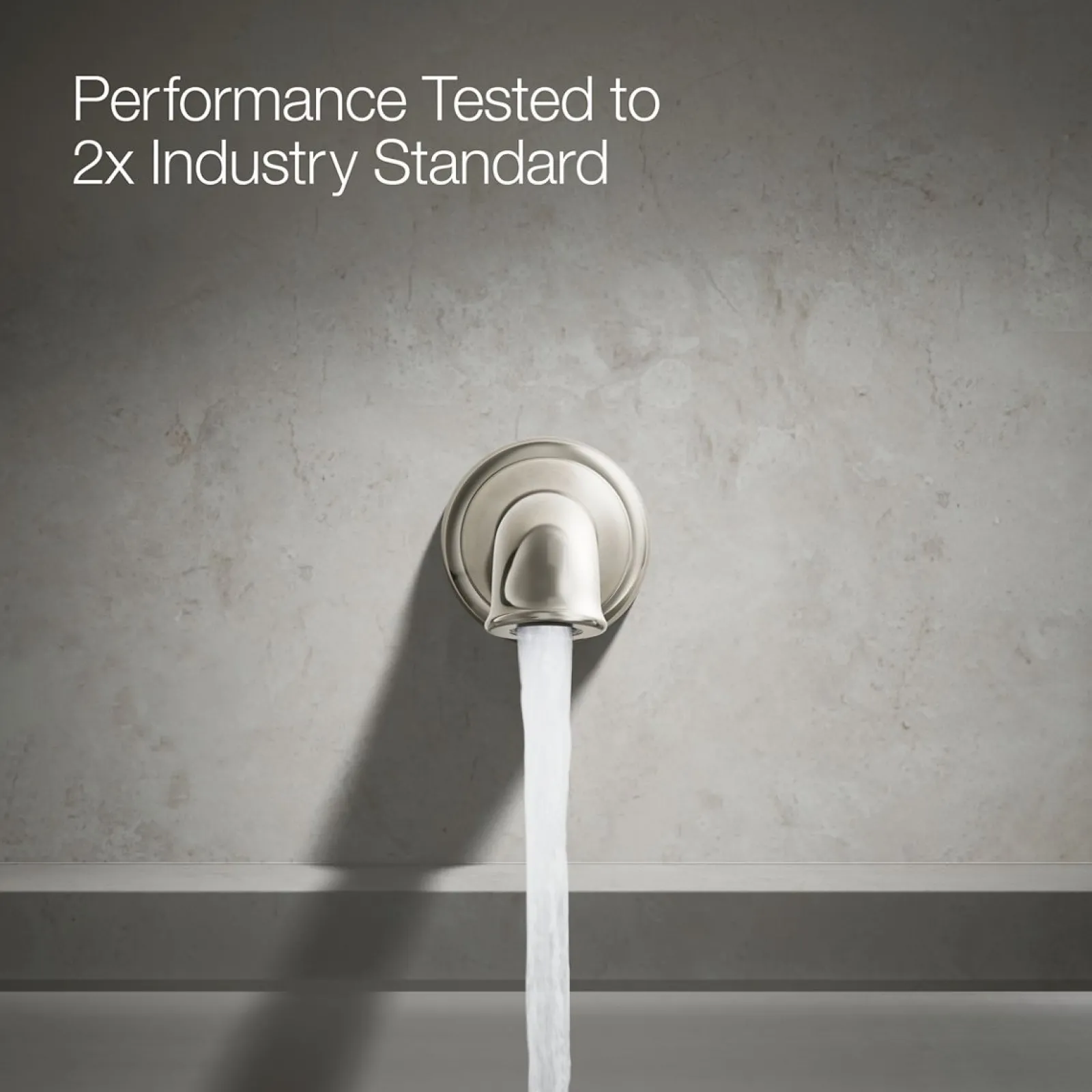 Wall-mount bath spout with flare design^Kohler Online