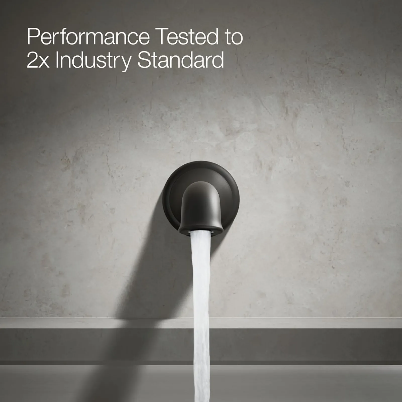 Wall-mount bath spout with flare design^Kohler Online