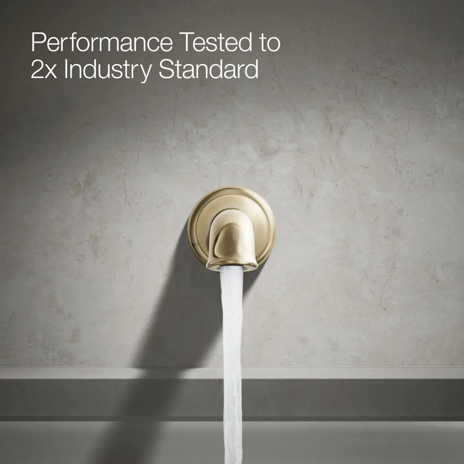 Wall-mount bath spout with flare design^Kohler Online