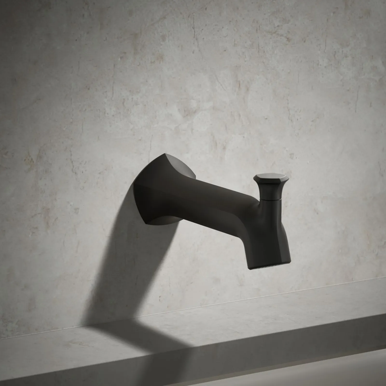 Wall-mount bath spout with Straight design and diverter^Kohler Best