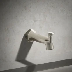 Wall-mount bath spout with Straight design and diverter^Kohler Best