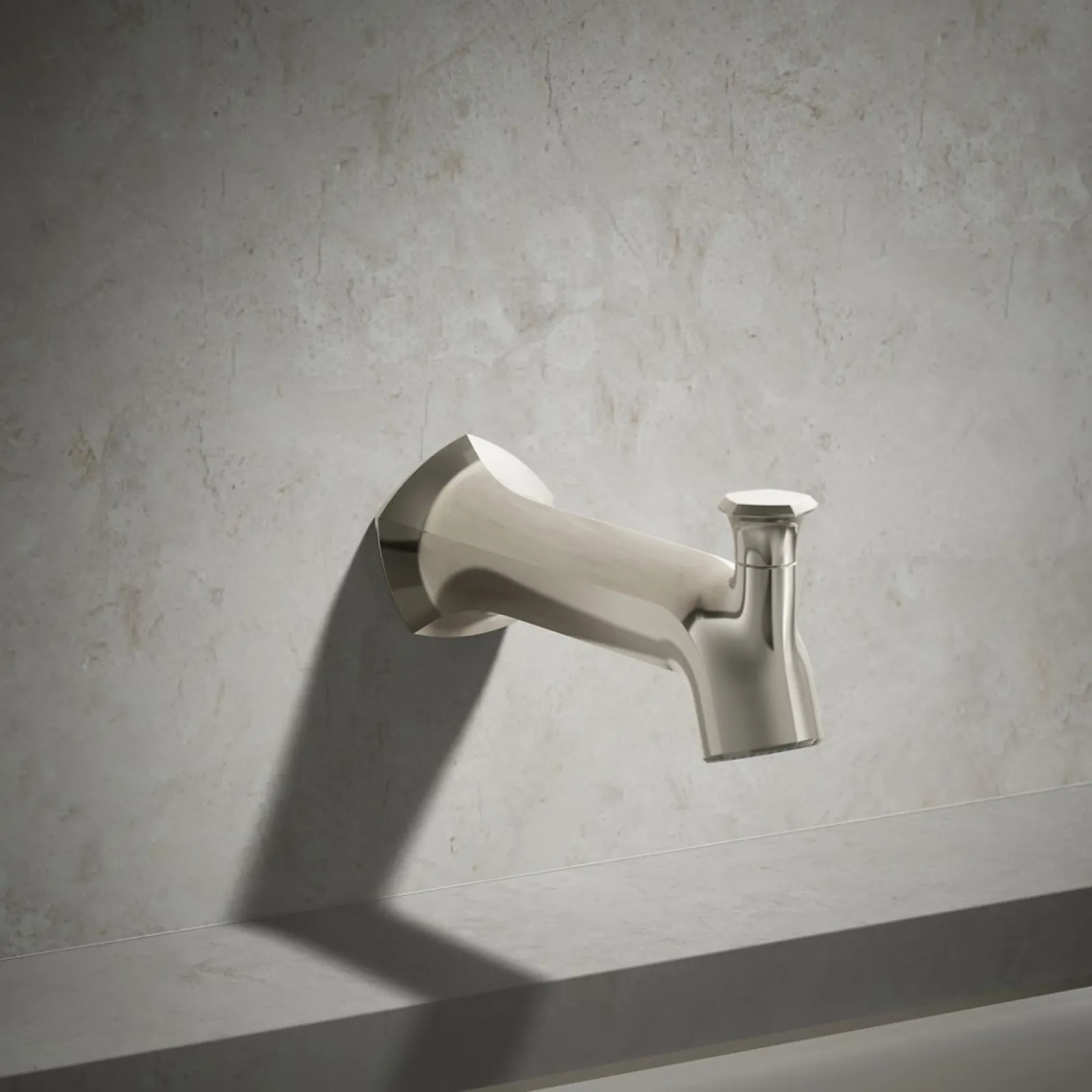 Wall-mount bath spout with Straight design and diverter^Kohler Best