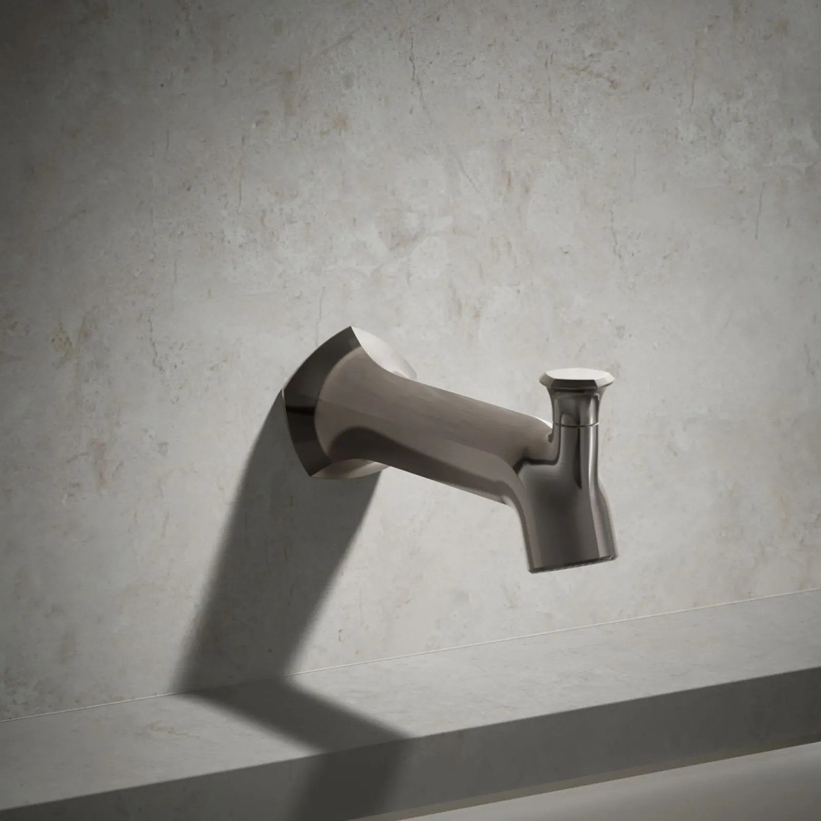 Wall-mount bath spout with Straight design and diverter^Kohler Best