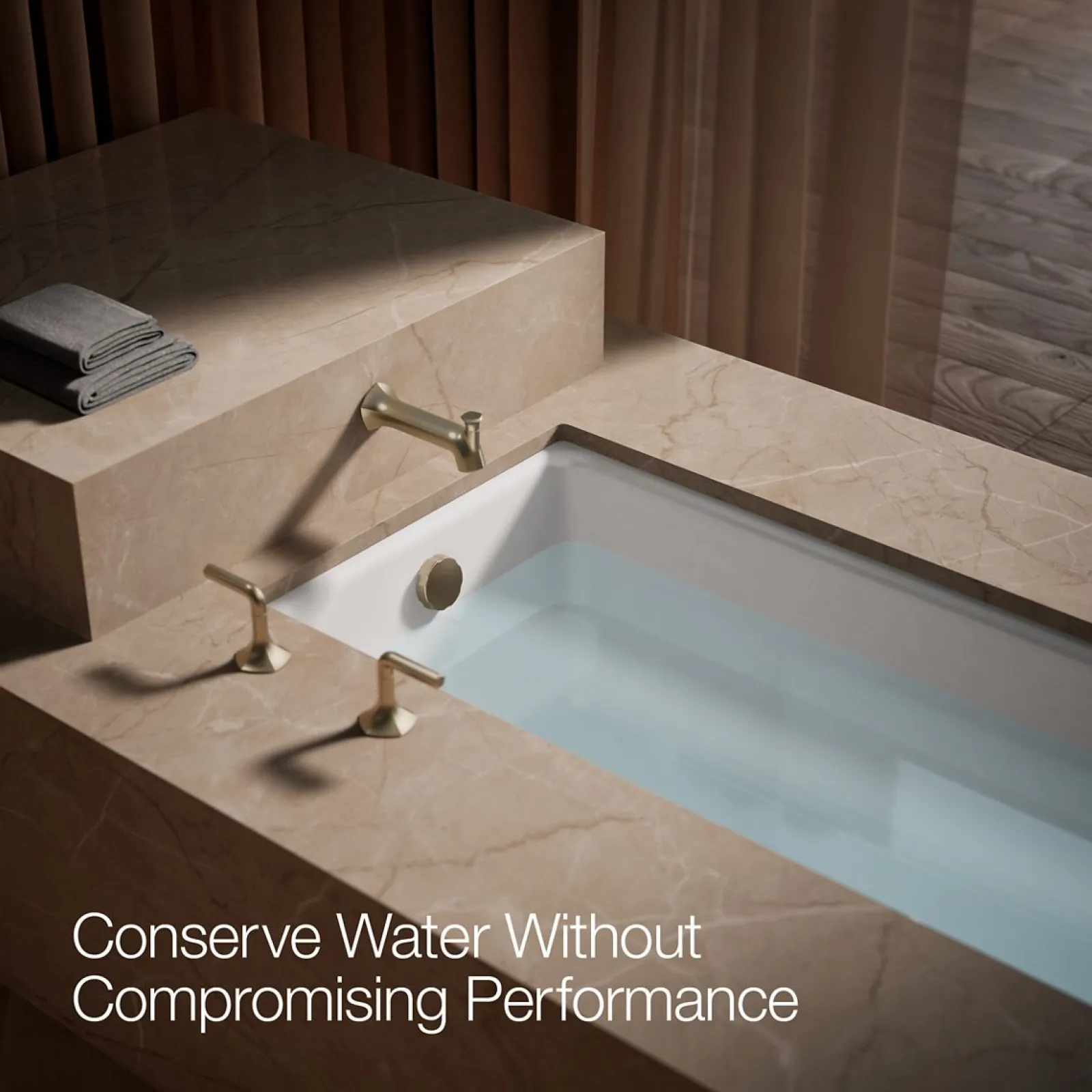 Wall-mount bath spout with Straight design and diverter^Kohler Best